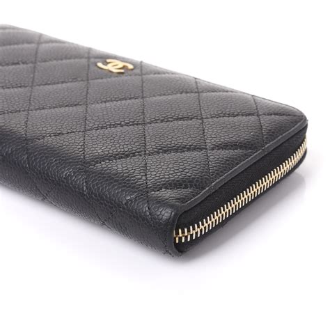 chanel wallets with zippers|chanel large zip around wallet.